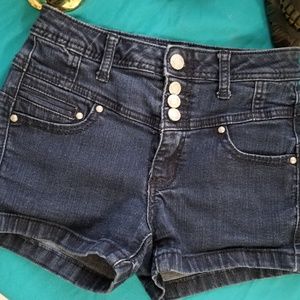 HIGH WAIST JEAN SHORTS
